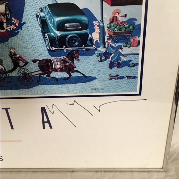 Framed “Perrier” by Yamagata (Signed) Poster - Picture 4 of 6